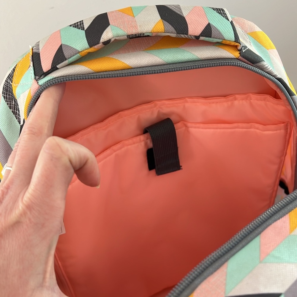 KAVU Packwood Backpack with Padded Laptop and Tablet Sleeve, Chevron Sketch - Picture 10 of 12